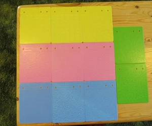 Lot of 11 Two-Sided Fiskars Texture Plates for Paper, Foil or Clay - Picture 1 of 10