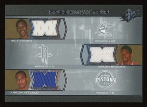 2007-08 SPx Freshman Trip #F3-YAB Nick Young Aaron Brooks Aaron Afflalo NBA - Picture 1 of 2