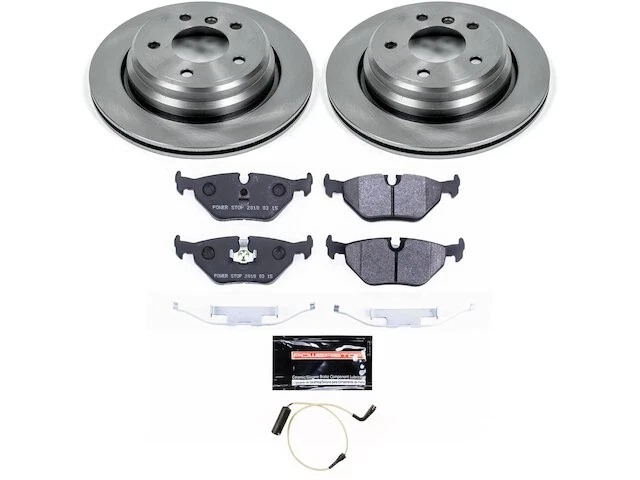 Kit de pastillas de freno trasero y rotor para BMW 530i 2002 2001-2003 WH474ND Foto 1 de 1