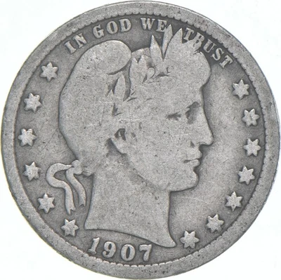 1907 Barber Quarter Average Circ *0902 - Image 1 of 4