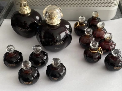 CHRISTIAN DIOR - POISON - 13 teiliges MINIATUREN SET - Damen Vintage KULTDUFT - Bild 1 von 4
