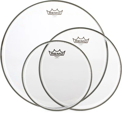 Remo Emperor 3-piece Tom Pack - 10"/12"/16" - Clear - Image 1 of 4