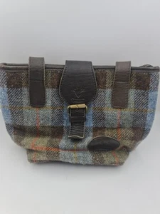 Barrhead Handmade in Scotland Green Harris Tweed Bag and deerskin leather - Bild 1 von 12