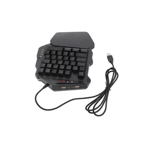One-Handed Gaming Keyboard - USB RGB Wired Illuminated For PC Laptop 1U5O - Picture 1 of 9