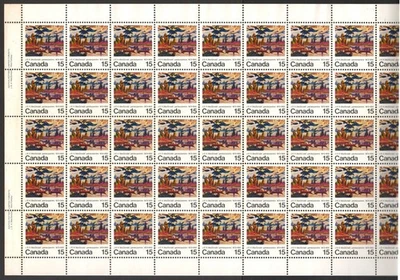 Canada #617 Full Pane of 50 "Mist Fantasy, Northland" 15¢ Stamps, OG, XF/S, MNH! - Image 1 of 4