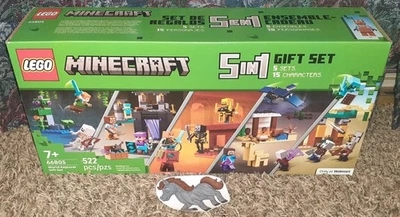 NEW LEGO MINECRAFT 5 IN 1 WORLD EXPLORER 522 PIECE GIFT SET #66805 - Image 1 of 2