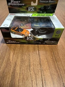Fast and the Furious Toyota Supra Vs American Muscle Dodge Charger 1/64 Diecast - Picture 1 of 10