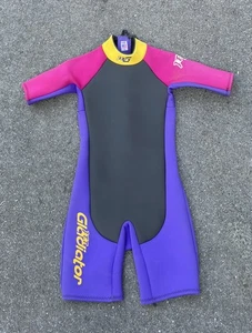 Gladiator Jet G Neoprenanzug Jugend Größe 16 Shorty pink, lila gelb Surfen Schwimmen Boot - Bild 1 von 4