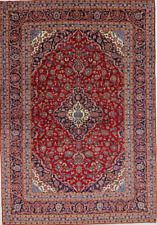 Original handgeknüpfter Perserteppich cm 358x248 Orientteppich Kashan fein