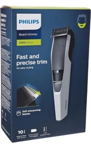 Philips Beard & Stubble Trimmer Hair Clipper Stainless BT3206/13 Series 3000 - Picture 1 of 6