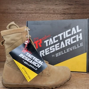 Belleville Minimalist Combat Boots Men's Coyote Tan Brown TR105 Size 10.5 - Picture 1 of 17