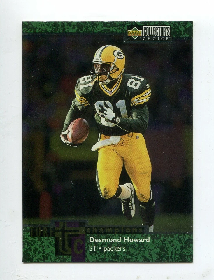 1997 Choice Turf Champions #22 Desmond Howard Green Bay Packers - Image 1 of 1