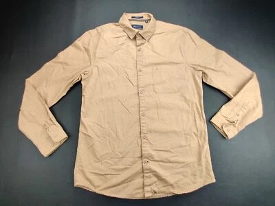 Camisa John Miller Calce Ajustado Para Hombre 40cm Caqui/Negro Diseños Manga Larga Abotonada  Foto 1 de 4