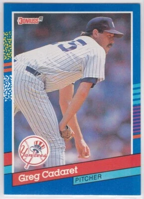 M) 1991 Donruss Baseball Trading Card - Greg Cadaret #236 - Image 1 of 2