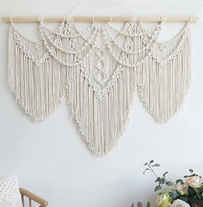 Achart Macrame Wall Hanging Large- Boho Wall Decor- Large Wall Art- Wall Deco... - Picture 1 of 6