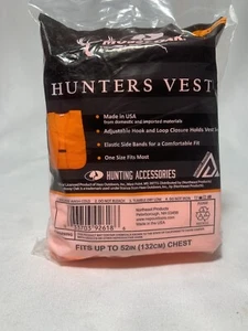 New MOSSY OAK ORANGE HUNTERS VEST XL / 2XL FITS UP TO 52" CHEST- FREE SHIPPING - Picture 1 of 4