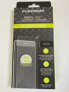 PureGear Steel 360 Tempered Glass for Apple iPhone 13 Pro / iPhone 13 - Clear 