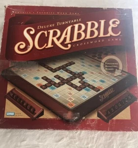 Deluxe Turntable Scrabble Board Game Parker Bros 2001 Set READ! - Picture 1 of 16