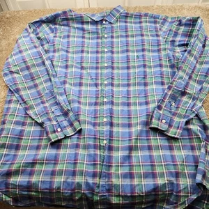 Polo Ralph Lauren Hemd Herren 3XLT Pony Langarm lila kariert mehrfarbig - Bild 1 von 6