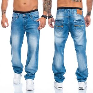 Herren Jeans Designer Clubwear Vintage Destroyed Taschen W29-W44 RC-2009