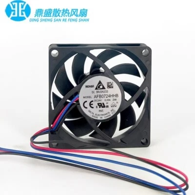 Delta AFB0724HHB 7015 DC24V 0.25A 7CM 3-Pin Inverter Cooling Fan - Image 1 of 4