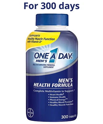 Bayer One A Day Men's Multivitamin key nutrients for men's health 300 Tablets - Image 1 of 4