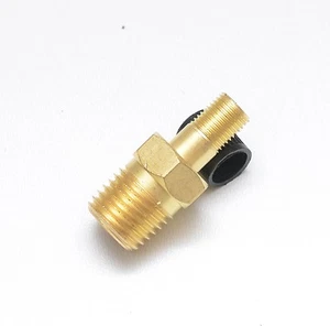 Brass Tank Fill Schrader Valve 1/4 NPT Male Shrader Compressed Air - Picture 1 of 6