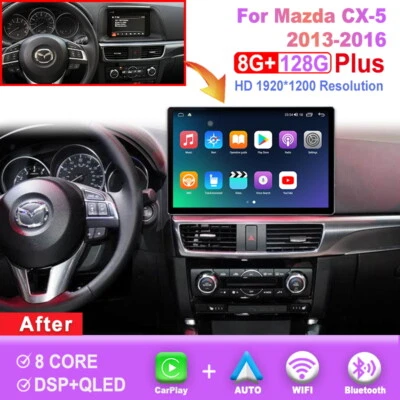 13.1 inch For Mazda CX-5 2013-2016 Car Radio Carplay Android Multimedia GPS WiFi - Image 1 of 4