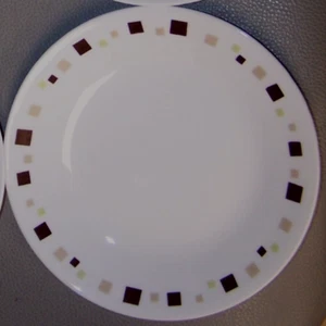 4 Lovely Corelle 6.75in Geometric Bread/Dessert Plates - Picture 1 of 2