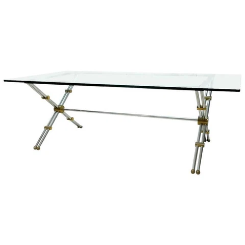 Rare Brass and Chrome Table by John Vesey Cover