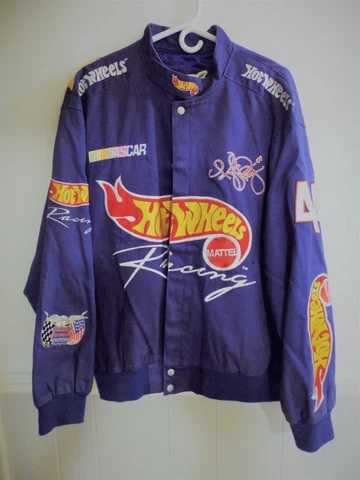 NASCAR  kyle petty hot wheels blue jacket LARGE Cover