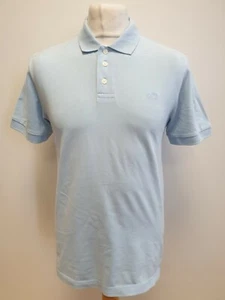 V325 MENS JAEGER BLUE SHORT SLEEVED SPORTS POLO T SHIRT UK S EU 46 - Picture 1 of 6