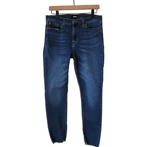 Hudson Midrise Ankle Natalie Super Skinny Jeans Dark Wash Stretch Denim 30 - Picture 1 of 12