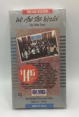 We Are The World-1985 VHS Tape of the USA for Africa Music Video-NEW SEALED - Image 1 of 4