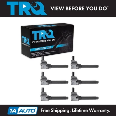 Conjunto de bobina de ignição TRQ compatível com 2015-2017 Audi A8 Quattro 2020-2021 S6 - Imagem 1 de 4