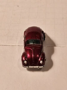 Playart Burgundy Volkswagen Beetle With Light Blue Interior  - Picture 1 of 9