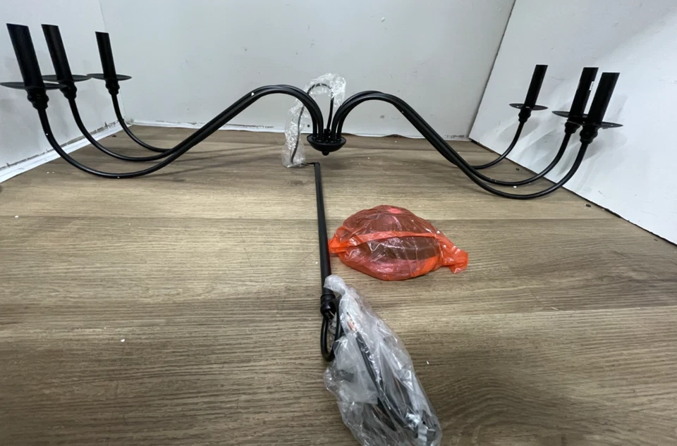 Elegant Lighting LD5056D42MB Rohan 6 Light 42" Candle Style Chandelier-READ- - Image 1 of 4