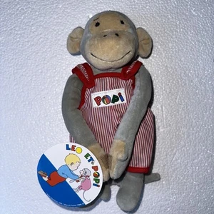 Vintage 2001 Leo Et Popi Plush New Ajena Nounours Helen Oxenbury Monkey - Afbeelding 1 van 14