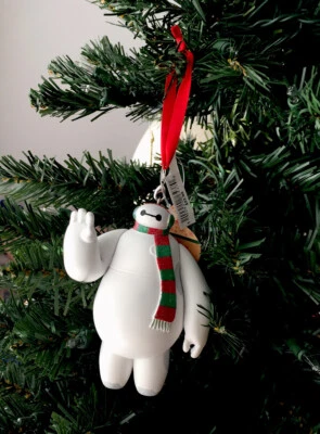 DISNEY PARKS 2020 BIG HERO 6 BAYMAX HOLIDAY CHRISTMAS ORNAMENT ~ NEW WITH TAGS! - Image 1 of 4