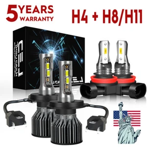 Per Honda Fit 2006-2013 2014-2020 CSP Faro Led Hi/Low+Lampadine Fendinebbia 6500K - Foto 1 di 13