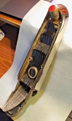 1955  Chrysler 300/New Yorker/Windsor 2-Door Hardtop Rear Taillight Chrome Bezel - Image 1 of 4