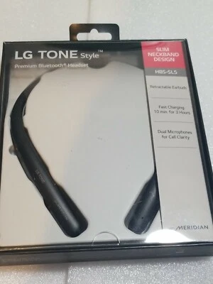 LG HBS-SL5 Tono Estilo SL5 Bluetooth Inalámbrico Estéreo Auriculares, Negro (Nuevo) Foto 1 de 4