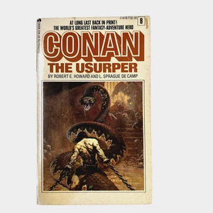 CONAN THE USURPER by Howard & de Camp (1967) ACE Fantasy Paperback            GC - Bild 1 von 6