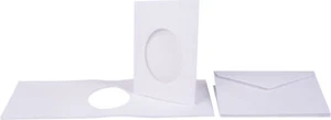 Tarjetas VBS PP blancas, 10 ud. DIN A6 ovaladas - Imagen 1 de 4