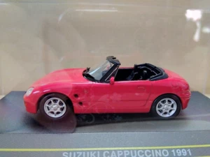SUZUKI CAPPUCCINO RED 1991 RHD FIRST43 F43-062 1:43 JAPAN ROT ROUGE DIE CAST - Foto 1 di 6