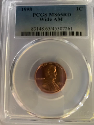 1998 Wide Am PCGS MS65RD Cover