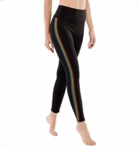 Electric Yoga Black Taste The Rainbow High Waist Women’s Leggings Size XS/S - Picture 1 of 7