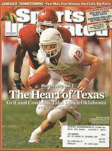 Texas Longhorns Colt Mccoy 2008 Sports Illustrated Jamaica Track Dustin Pedroia - Imagen 1 de 1