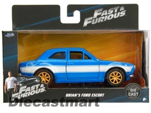Ford Escort RS2000 MK1 1974 Fast & Furious Brian Blue de Jada 1:32 97188 nuevo - Imagen 1 de 6