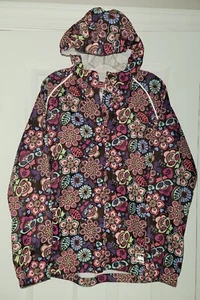 REI Floral Windbreaker Rain Jacket Hooded Girls Kids Sz. XL 18 Boho PERFECT! - Picture 1 of 7